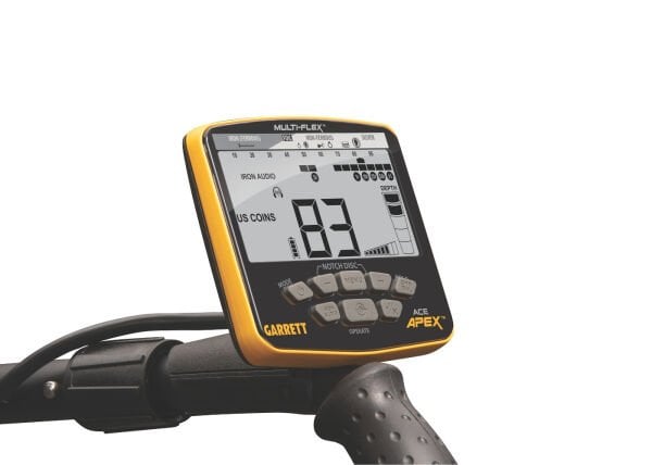 Garrett ACE Apex Dedektör (6''X11'' DD Multi-Flex™ VİPER Başlık ve MS-3 Kablosuz Kulaklık İle)
