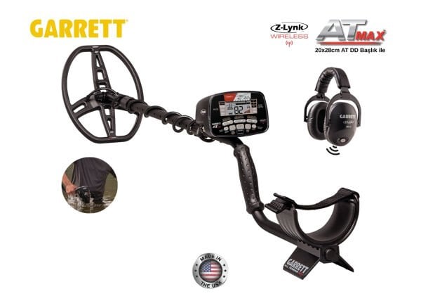 Garrett AT MAX Dedektör (8.5''X11'' Başlık + MS-3 Kablosuz Kulaklık İle)
