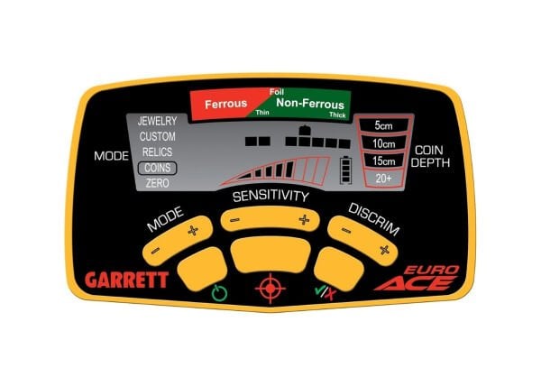 Garrett Euro ACE Dedektör (8.5X11'' DD Başlıklı)