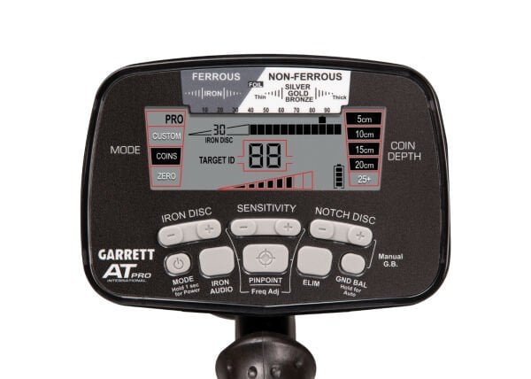 Garrett AT PRO Dedektör (8.5X11'' Başlık ve MS-2 Kulaklık İle)