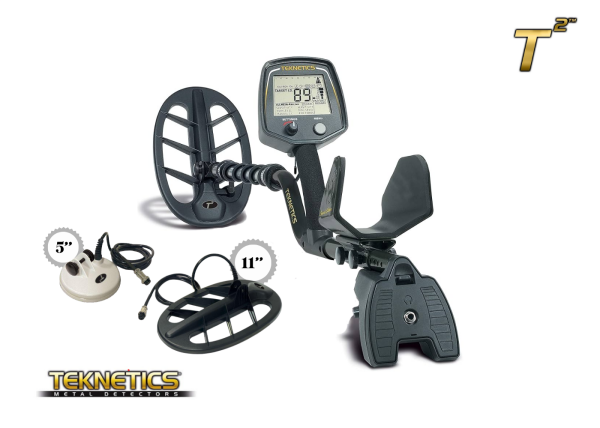 TEKNETICS T2 5” DD & 11” DD Başlıklı Metal Arama Dedektörü