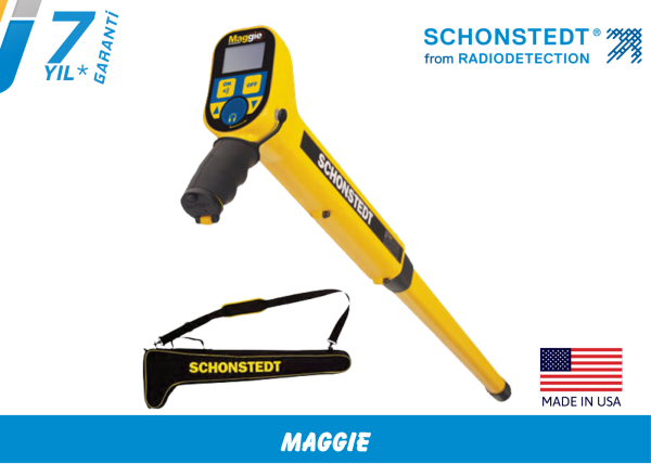 Schonstedt Maggie Vana, Menhol, Buşakle ve Rögar Kapağı Tespit Dedektörü (Manyetik Locator)