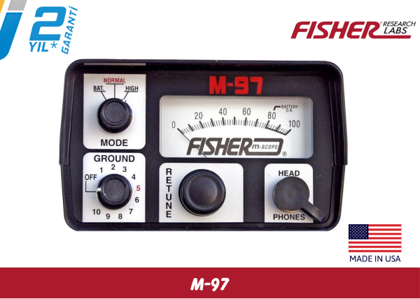 Fisher M97 Vana, Menhol, Buşakle ve Rögar Kapağı Tespit Dedektörü