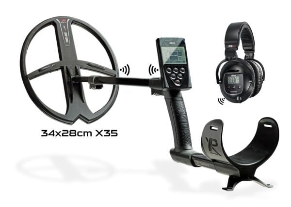 XP Deus Dedektör (Ana Ünite, WS5 Kablosuz Kulaklık ve 34X28CM X35 Başlık ile)