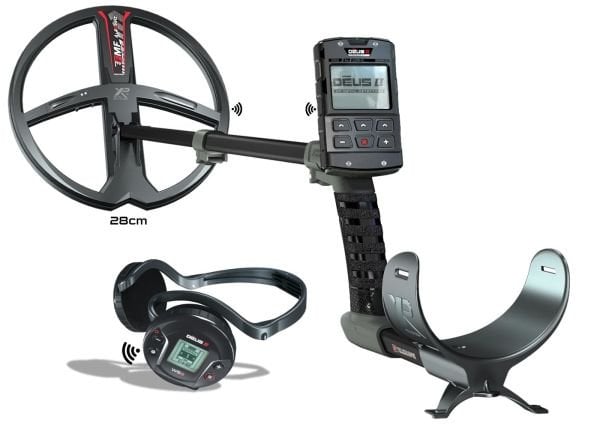 XP Deus 2 Dedektör (Ana Ünite, WS6 Kablosuz Kulaklık ve 28CM FMF Başlık ile)