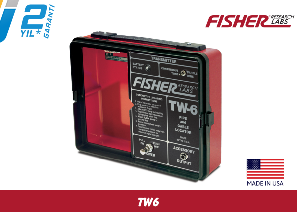 Fisher TW-6 Kablo ve Boru Tespit Cihazı