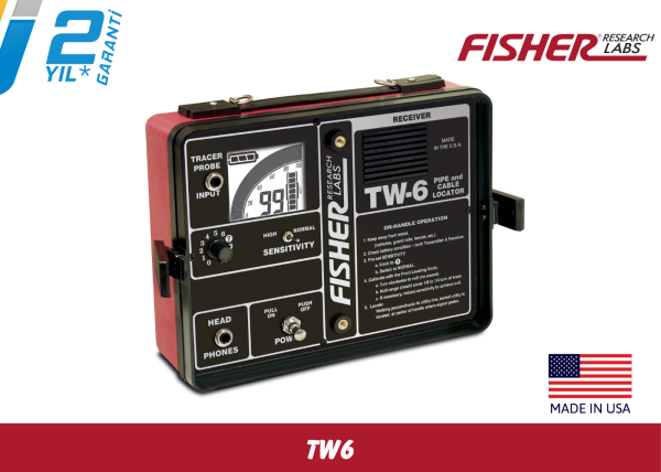 Fisher TW-6 Kablo ve Boru Tespit Cihazı