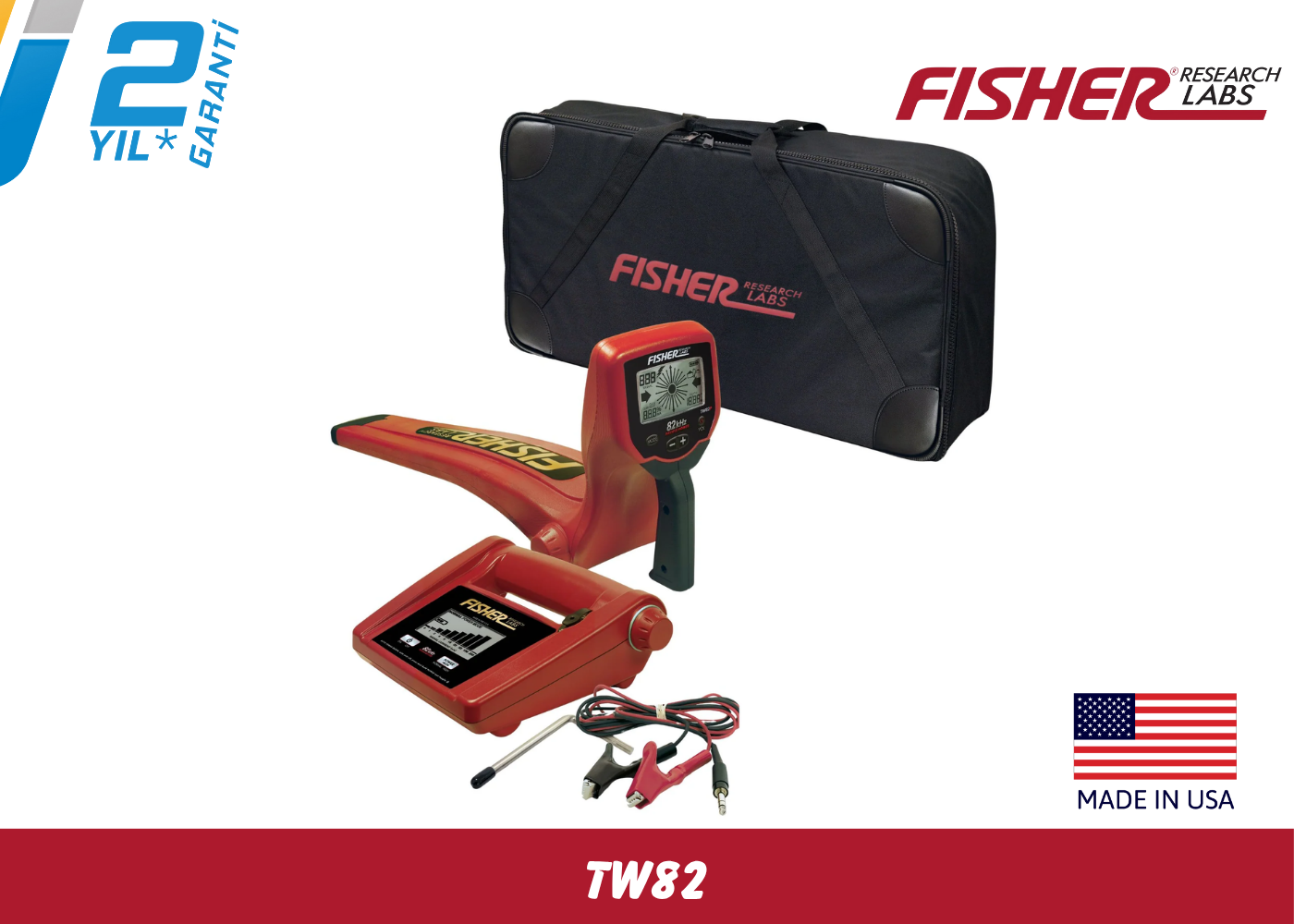 Fisher TW-82 Kablo ve Boru Tespit Dedektörü
