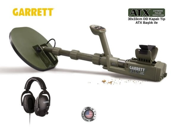 Garrett ATX Basic - 11''x13'' DD Kapalı Tip Başlık ile Metal Dedektör