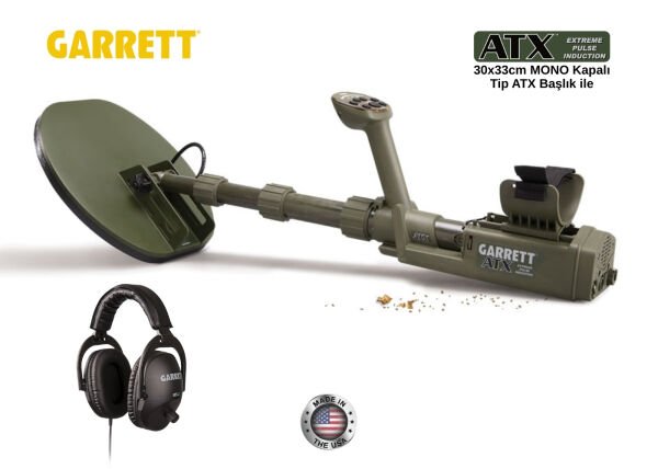 Garrett ATX Basic - 11'' x 13''  MONO Kapalı Tip Başlık ile Metal Dedektör