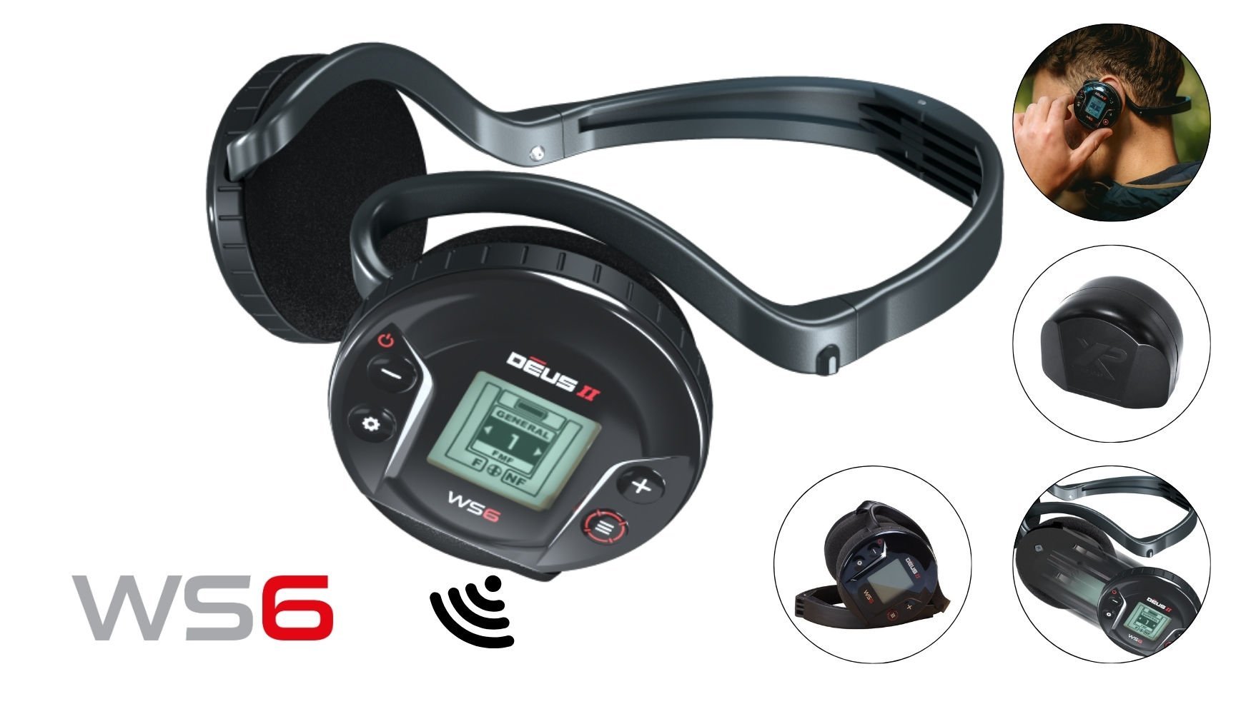 XP WS6 MASTER Metal Dedektör - WS6 Kablosuz Kulaklık 28cm FMF Başlık İle