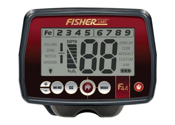 FISHER F44- 28cm Concentric Elips Başlık İle Define Dedektörü
