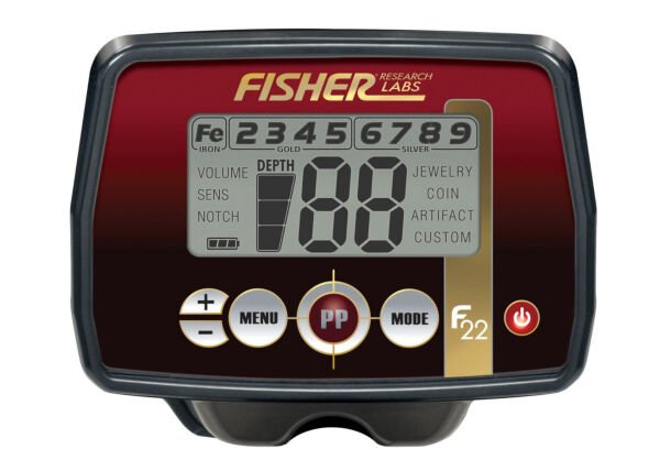 FISHER F22- 22cm Concentric Elips Başlık İle Define Dedektörü