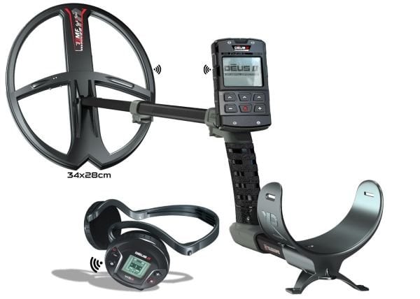 XP Deus 2 Dedektör (Ana Ünite, WS6 Kablosuz Kulaklık 34X28CM FMF Başlık İle)