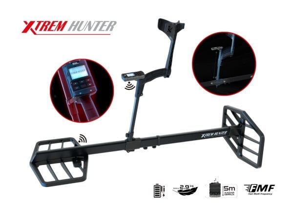 Xtrem Hunter Metal Dedektör-XTR-115 Başlık, DEUS 2 Ana Kontrol Ünitesi ve WSA2XL Kulaklık
