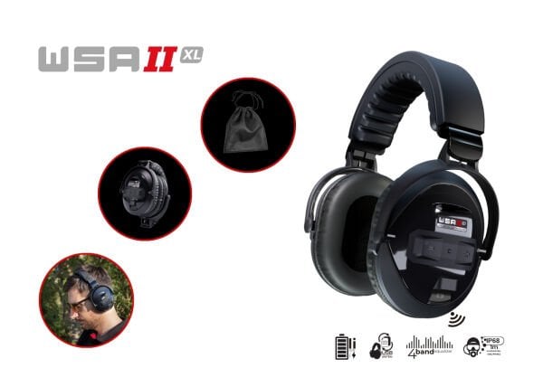 Xtrem Hunter Metal Dedektör-XTR-115 Başlık, DEUS 2 Ana Kontrol Ünitesi ve WSA2XL Kulaklık