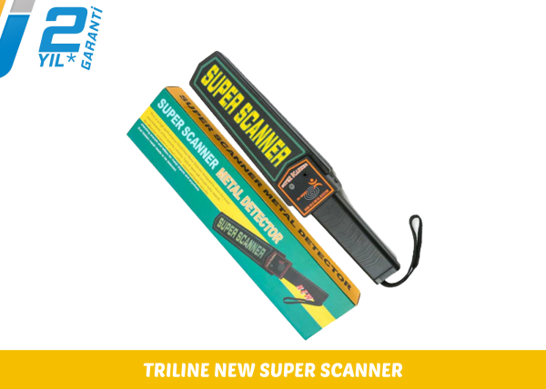 Triline Süper Scanner Metal Üst Arama El Dedektörü