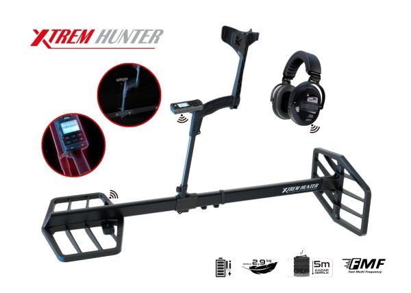 Xtrem Hunter Metal Dedektör-28FMF Başlık DEUS 2 Ana Kontrol Ünitesi WSA2XL Kulaklık (Double Paket)