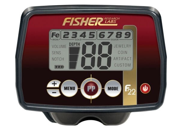 FISHER F22- 28cm DD Başlık ile Define Dedektörü