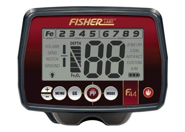 FISHER F44- 28cm DD Başlık ile Define Dedektörü