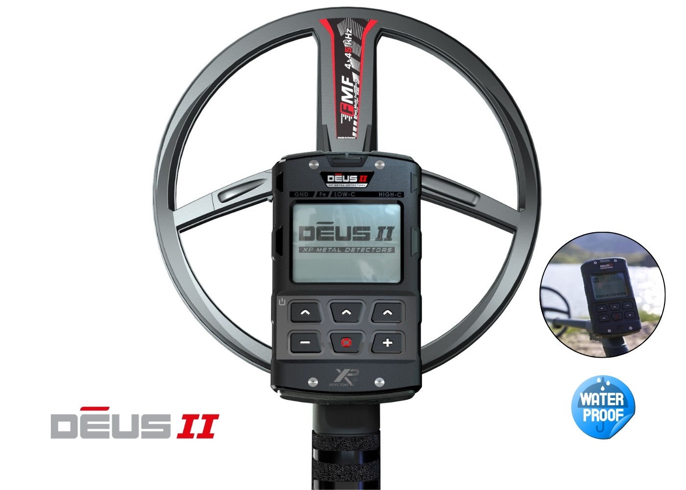 XP DEUS 2 Metal Dedektör - Ana Kontrol Ünitesi WSA2 Kablosuz Kulaklık 28cm FMF Başlık ile