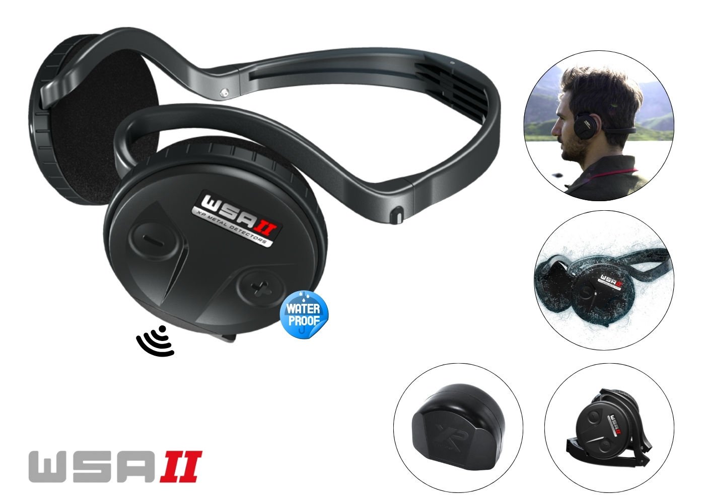 XP DEUS 2 Metal Dedektör - Ana Kontrol Ünitesi WSA2 Kablosuz Kulaklık 22cm FMF Başlık ile