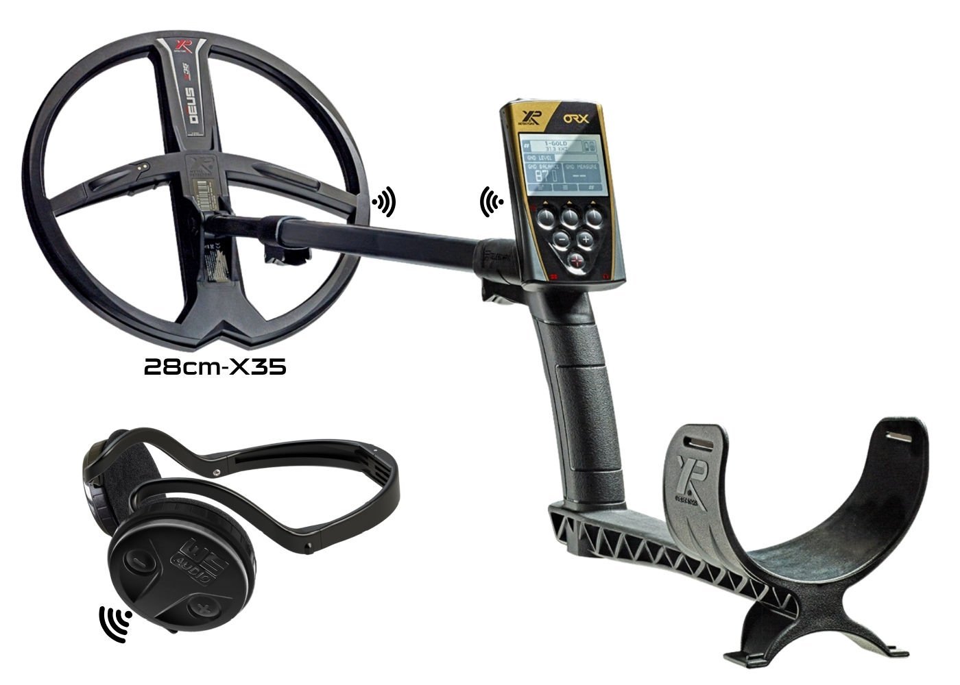 XP ORX Define Dedektör - Ana Kontrol Ünitesi WSA Kablosuz Kulaklık 28cm X35 Başlık ile