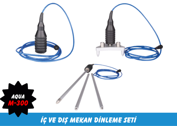 Fast Aqua M300 Su Kaçak Tespit Cihazı (İç-Dış Mekan Dinleme Seti)