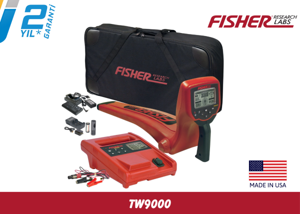 Fisher TW-9000 Dijital Kablo ve Boru Tespit Cihazı