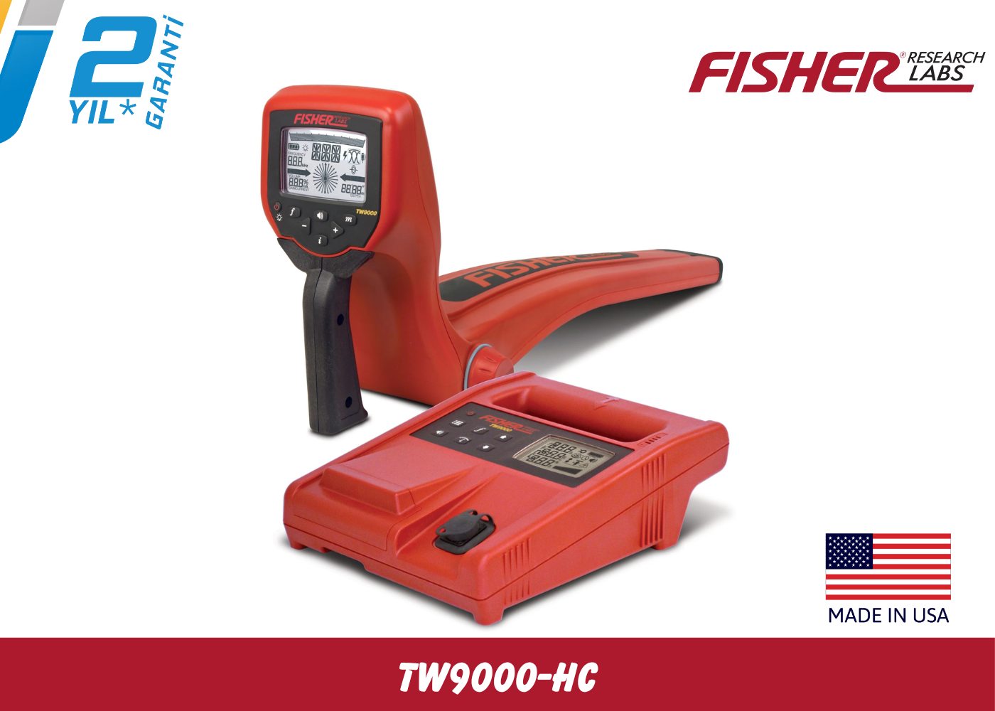 Fisher TW-9000 HC Dijital Kablo ve Boru Tespit Cihazı