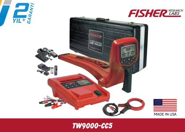 Fisher TW-9000 CC5 Dijital Kablo ve Boru Tespit Cihazı