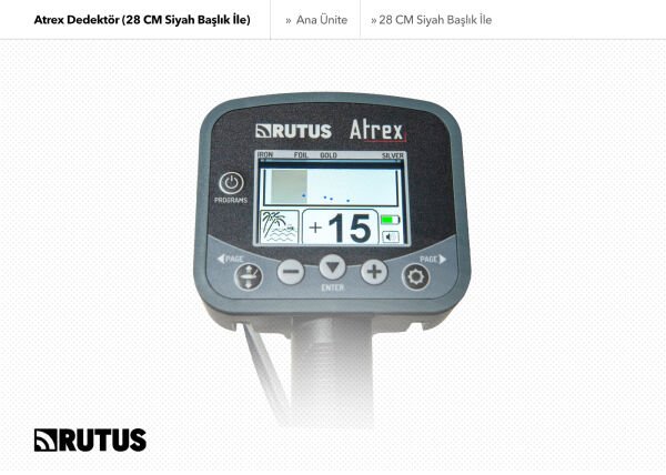 Rutus Atrex Dedektör (28 CM Siyah Başlıklı Paket)