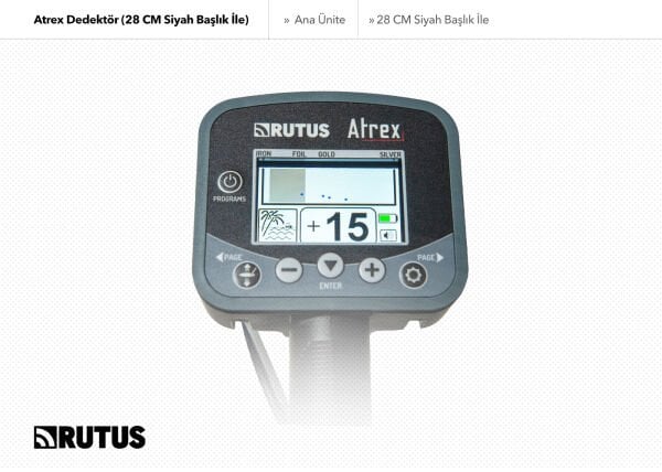 Rutus Atrex Dedektör (28 CM Siyah Başlıklı Paket)