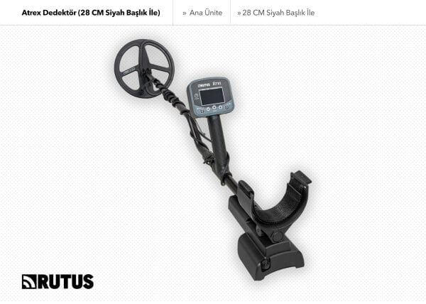 Rutus Atrex Dedektör (28 CM Siyah Başlıklı Paket)