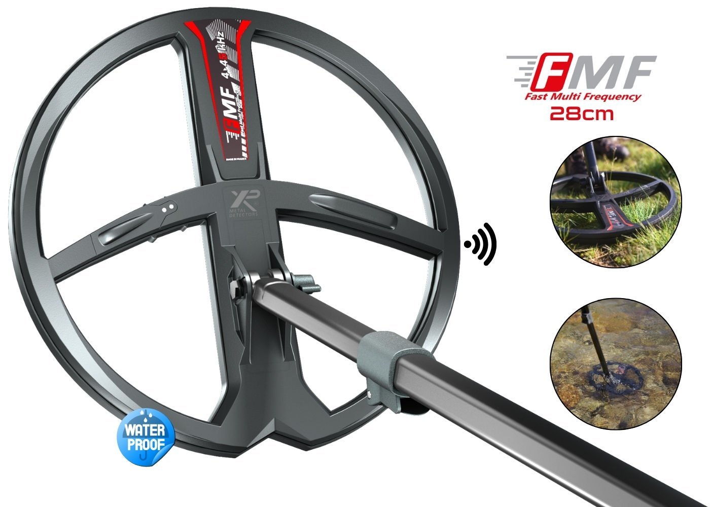 XP Deus 2 Dedektör (Ana Ünite, FX03 Kulaklık, Ara Kablo ve 28CM FMF Başlık ile)