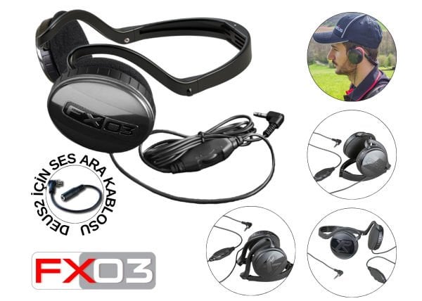 XP Deus 2 Dedektör (Ana Ünite, FX03 Kulaklık, Ara Kablo ve 28CM FMF Başlık ile)