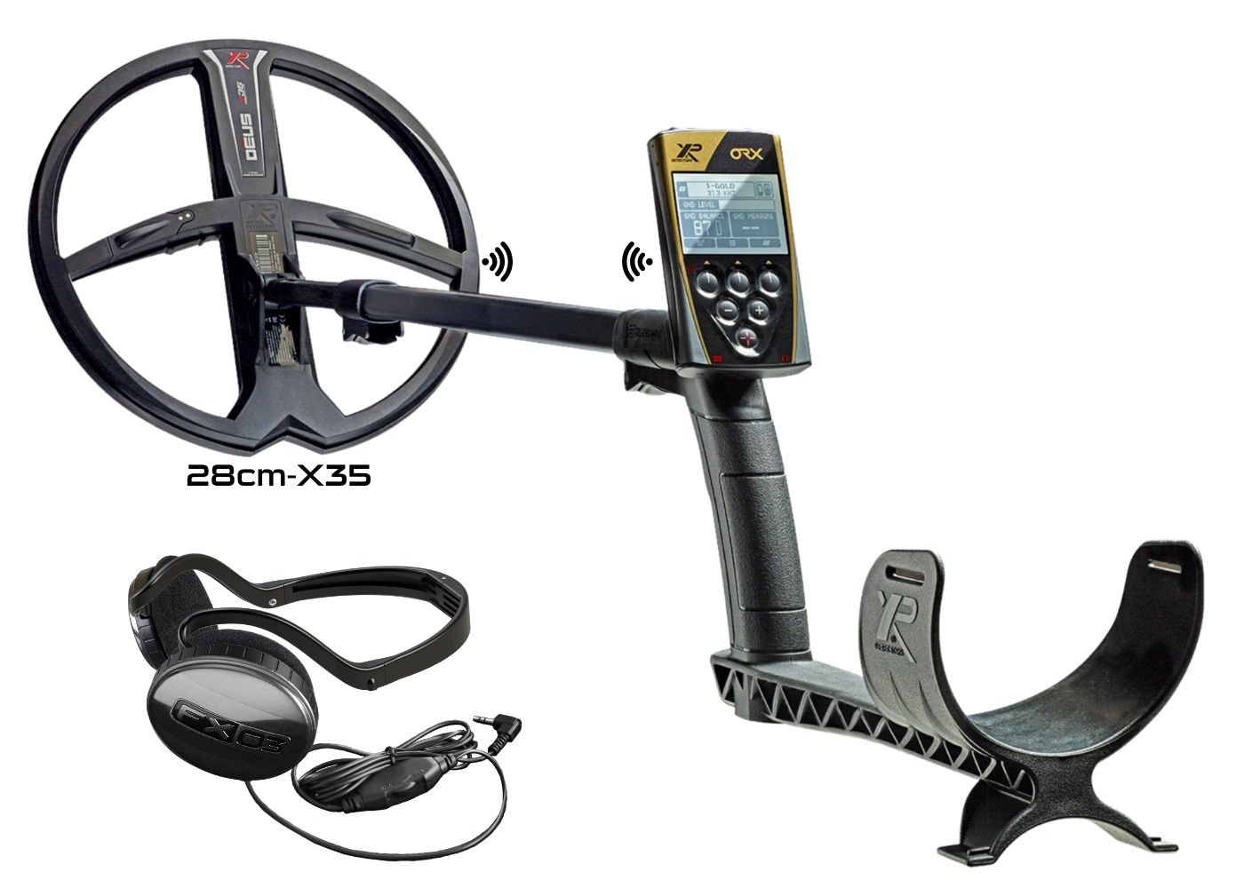 XP ORX Define Dedektör - Ana Kontrol Ünitesi FX03 Kulaklık 28cm X35 Başlık ile