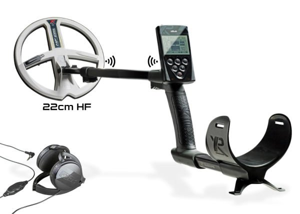 XP DEUS Metal Dedektör - Ana Kontrol Ünitesi FX03 Kablolu Kulaklık 22 cm HF Başlık ile