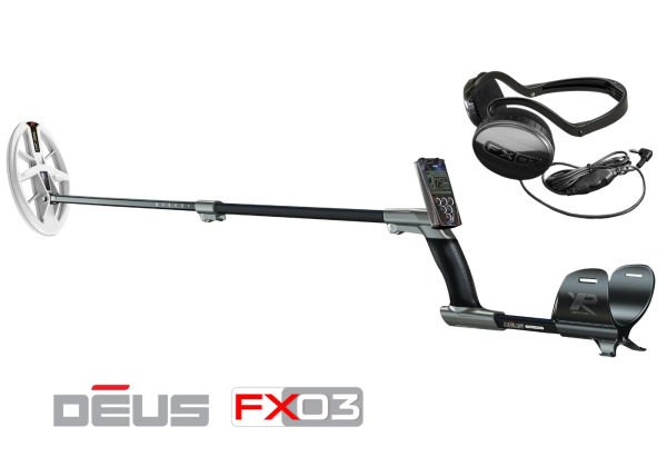 XP DEUS Metal Dedektör - Ana Kontrol Ünitesi FX03 Kablolu Kulaklık 24x13cm HF Başlık ile