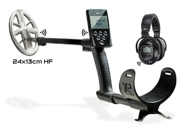 XP Deus Dedektör (Ana Ünite, WS5 Kablosuz Kulaklık ve 24X13CM HF Başlık ile)