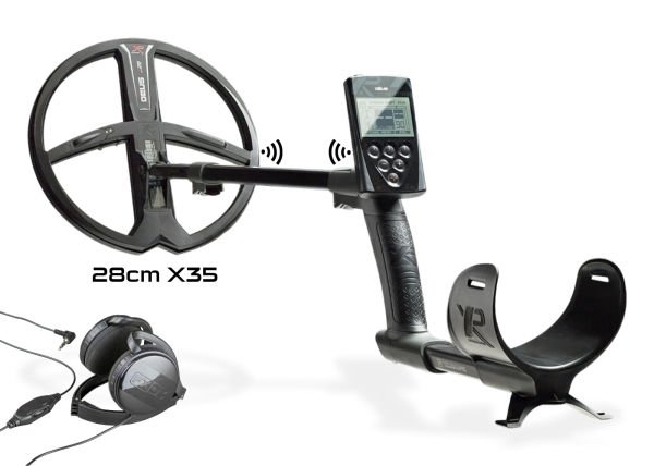 XP DEUS Metal Dedektör - Ana Kontrol Ünitesi FX03 Kablolu Kulaklık 22cm X35 Başlık ile
