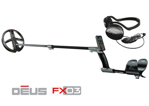 XP DEUS Metal Dedektör - Ana Kontrol Ünitesi FX03 Kablolu Kulaklık 22cm X35 Başlık ile