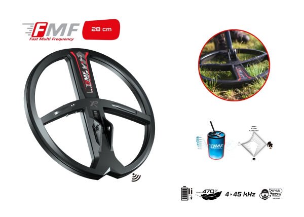 Xtrem Hunter Dedektör - 28cm FMF Başlık DEUS 2 Ana Kontrol Ünitesi İle