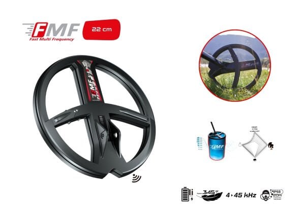 Xtrem Hunter Dedektör-22cm FMF Başlık DEUS 2 Ana Kontrol Ünitesi ve WSA2XL Kulaklık (Double Paket)