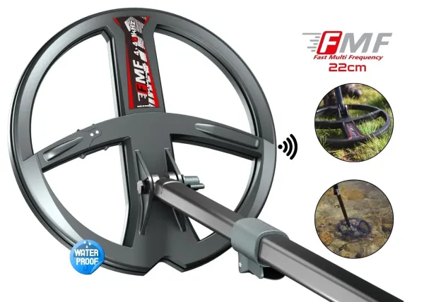 XP Deus 2 Dedektör (Ana Ünite, BH-01 Kemik İletimli Kulaklık ve 22CM FMF Başlık ile)