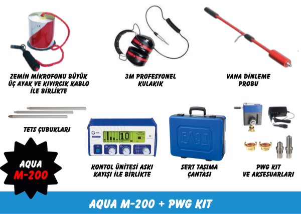 Fast Aqua M200 Su Kaçak Tespit Cihazı (PWG KIT)