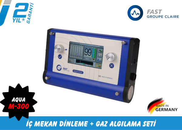Fast Aqua M300 Su Kaçak Tespit Cihazı (İç Mekan Dinleme ve Gaz Algılama Seti)