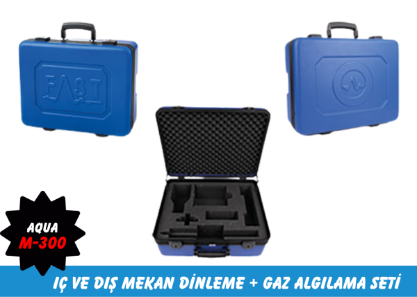 Fast Aqua M300 Su Kaçak Tespit Cihazı (İç ve Dış Mekan Dinleme ve Gaz Algılama Seti)