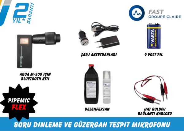 PipeMic-Flex Boru Dinleme Mikrofonu