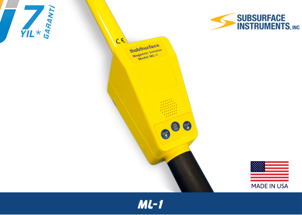 Subsurface ML-1 Vana, Menhol, Buşakle ve Rögar Kapağı Tespit Dedektörü (Manyetik Locator)